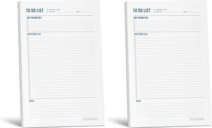 To Do List Notepad - Daily Task Planner, Checklist, and Organizer - Planner pad for work and school productivity - 7 x 10" - 50 Sheets
