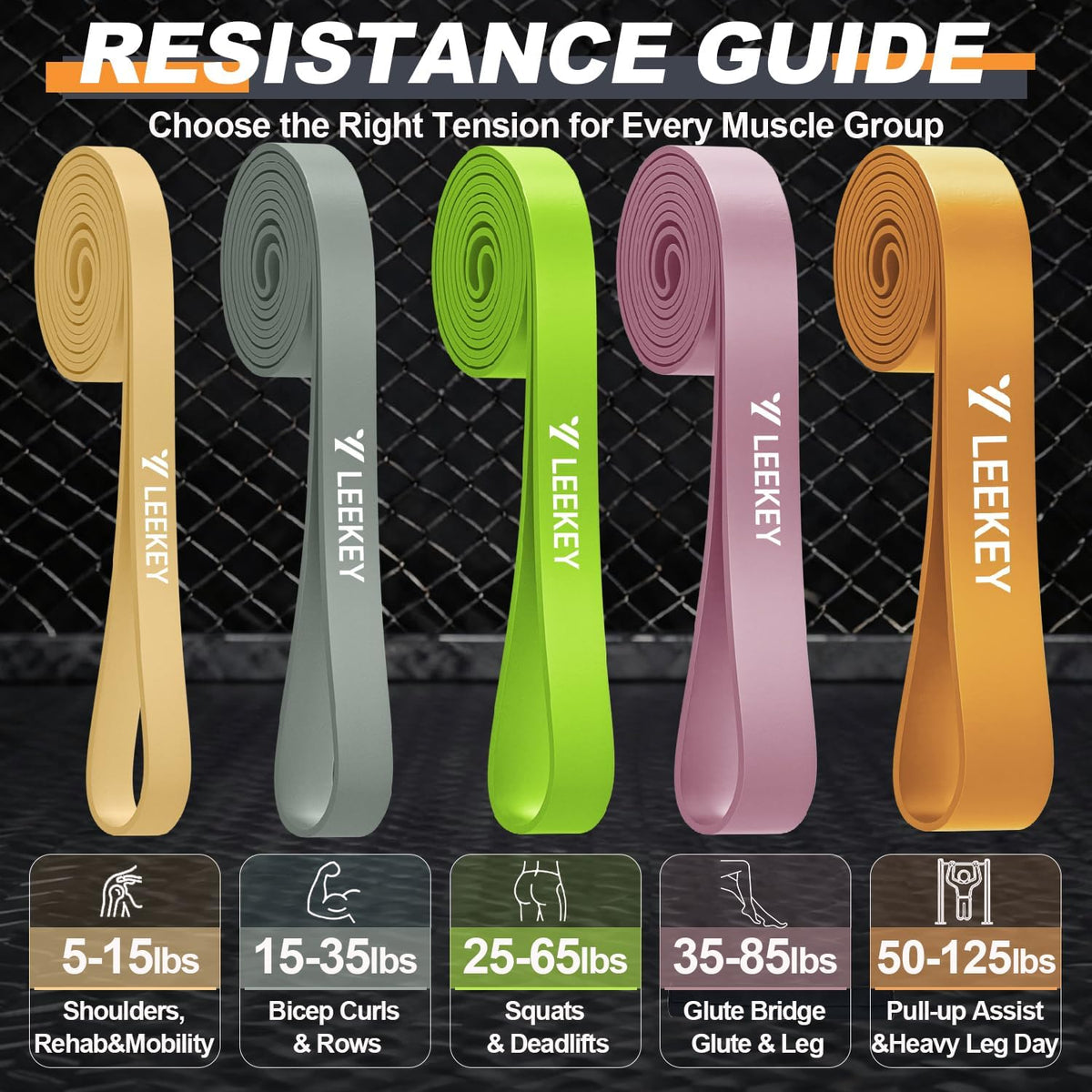 Resistance Bands for Pull Up Assist, Stretch Bands & Exercise Workout Set
