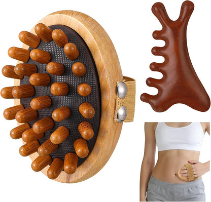 ProSuites 3 Pcs Wooden Head Scalp Massager Comb, Head Massage Tool for Relaxation Hair Gua Sha Comb