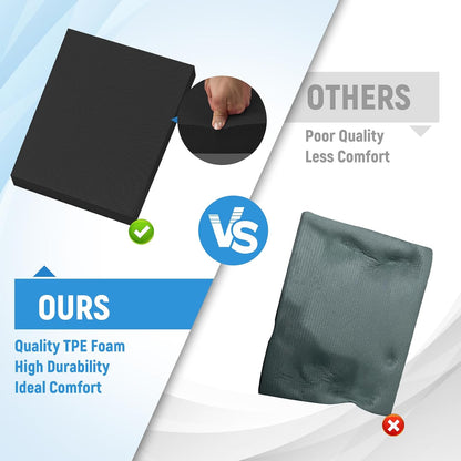 Balance Pad, 20"x16"x2.5" Non-Slip TPE Knee Cushion