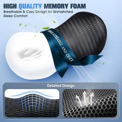 Lumbar Support Pillow,Ergonomic Memory Foam lumbar pillow for chair and Bed ,lower back support pillow for couch,Lower Back Pain Relief and Spine Support,lower Back Pillow for Chair,Car Seat Couch