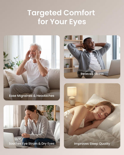RENPHO Eyeris 3 Eye Massager with Heat and Cooling, Massaging Eye Mask