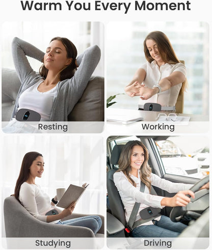 iDOO Cordless Heating Pad for Menstrual Cramps, Lightweight & Portable