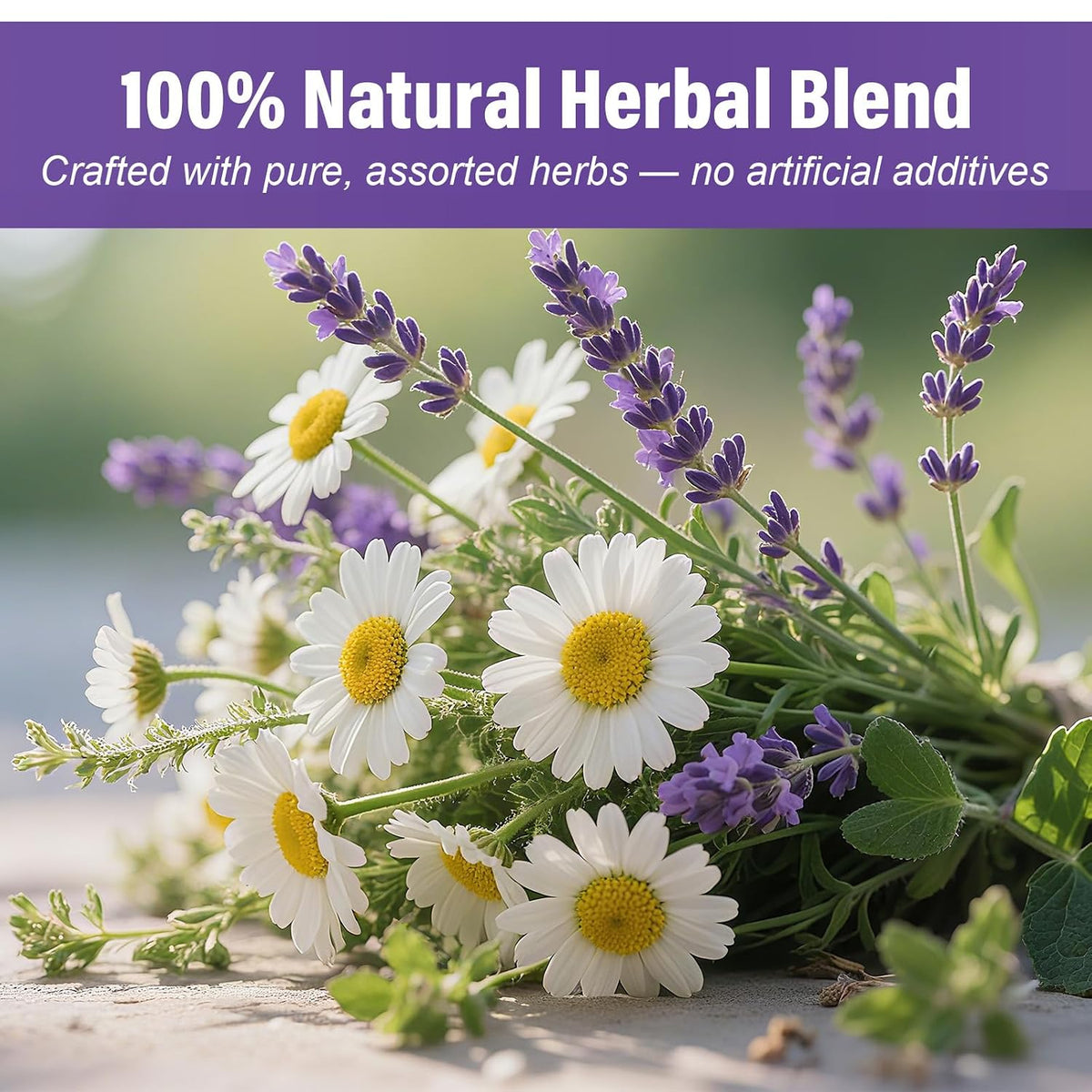 TEARELAE Chamomile Lavender Tea, 50 Tea Bags, Te De Manzanilla y Lavanda