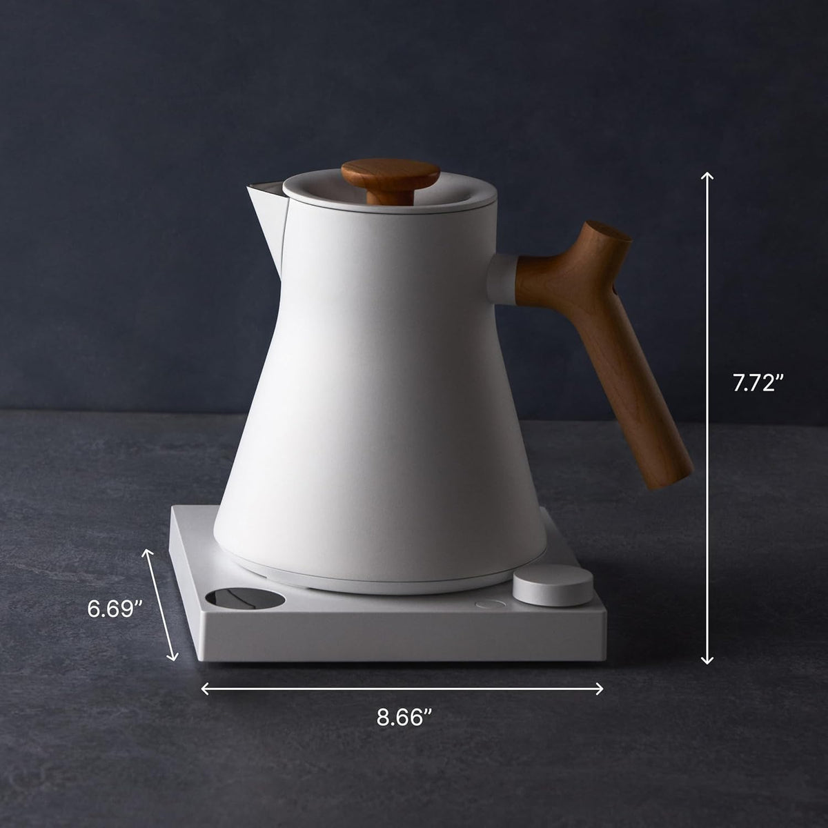 Fellow Corvo EKG Pro Small Electric Tea Kettle for Coffee, 0.9 Liter