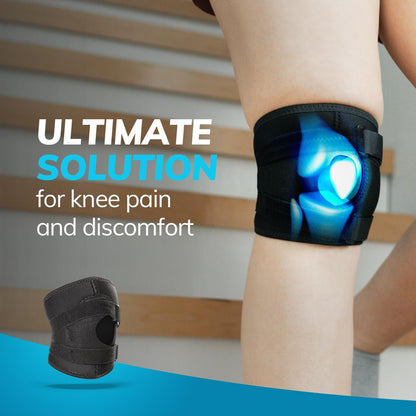 BraceAbility Patella Knee Brace for Women and Men - Patella Stabilizer Brace for Kneecap Dislocation, Patellofemoral Pain, Runners Knee, Tendonitis, MCL LCL Arthritis, Patellar Tendon, ACL (XS)