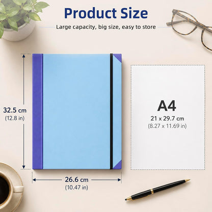 Estate Planning Binder, Document Organizer, Emergency Records File (Blue)