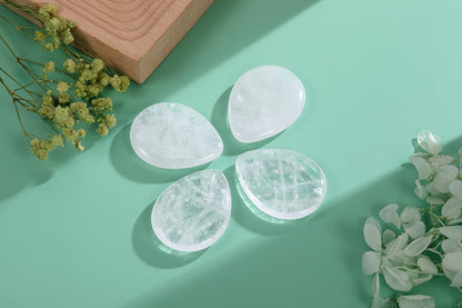 CrystalTears Tiger's Eye Thumb Worry Stone Healing Crystal Pocket Palm Stone Worry Stones for Anxiety Stress Relief