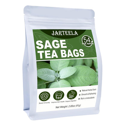 Jarteela Lemon Balm Tea, 1.5g x 60 Count - Natural Melissa Officinalis - Pyramid Herbal Lemon Balm Tea Bags for Digestion - Non-GMO - Caffeine-Free