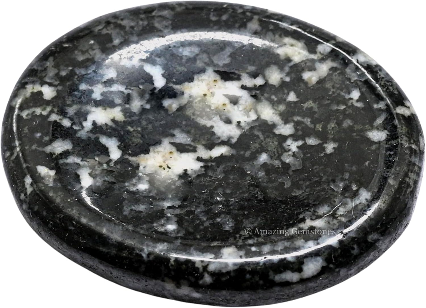Amazing Gemstone Labradorite Thumb Worry Stone, Anxiety Stone, Healing Crystals - Piedra Crystal Fidget for Gift, Meditation, Calming, Relaxation, Stress Relief - Colors B