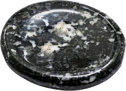 Amazing Gemstone Labradorite Thumb Worry Stone, Anxiety Stone, Healing Crystals - Piedra Crystal Fidget for Gift, Meditation, Calming, Relaxation, Stress Relief - Colors B