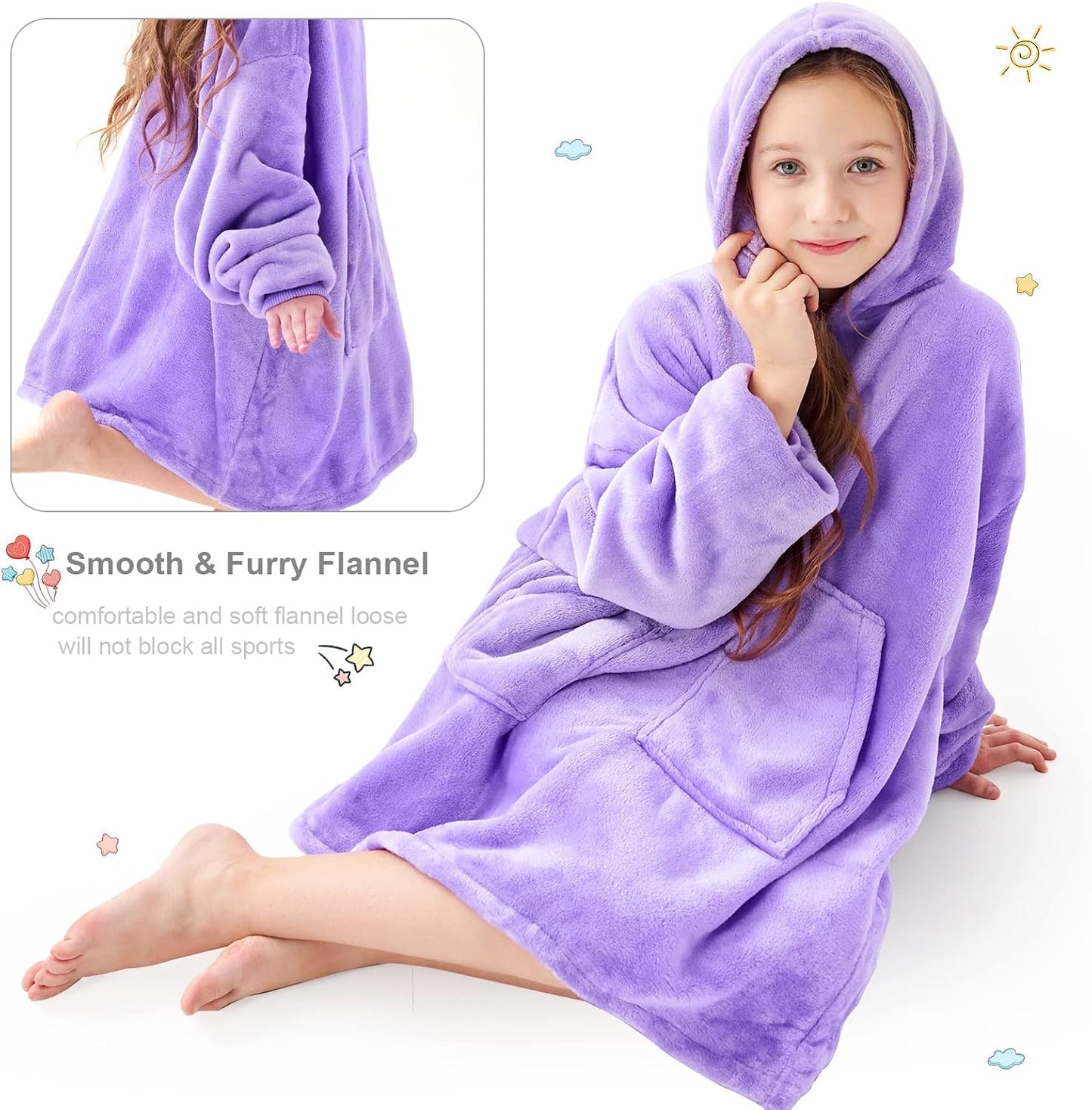 Aemicion Strawberry Blanket Hoodie,Oversized Sherpa Wearable Hooded Blanket,Warm Cozy Sweatshirt Gifts for Women Girls Adult