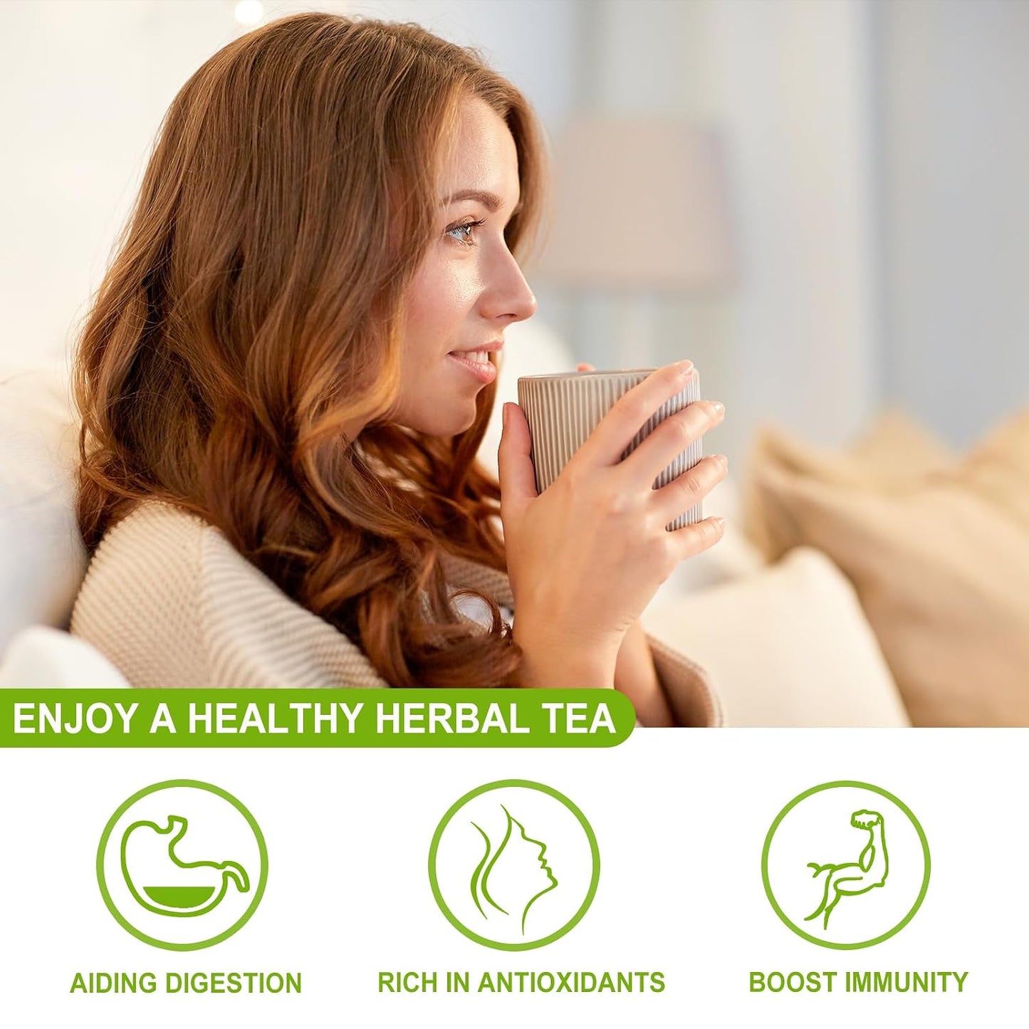 FullChea - Dandelion Leaf & Root Tea Bags, 50 Teabags, 2g/bag - Natural Dandelion Herbal Tea for Liver & Kidney Health - Non-GMO - Caffeine-free - Support Digestion & Boost Immune System