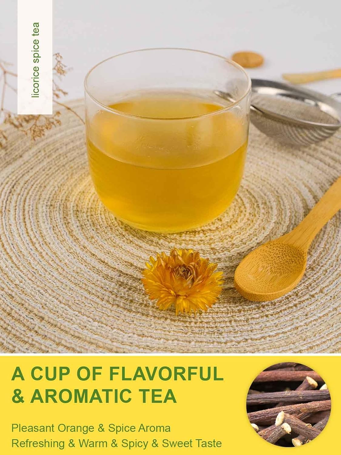 TeeLux Chamomile Tea Bags, 1.5g/bag, Pure Natural Chamomile Flowers Herbal Tea, Caffeine Free, 100 Count