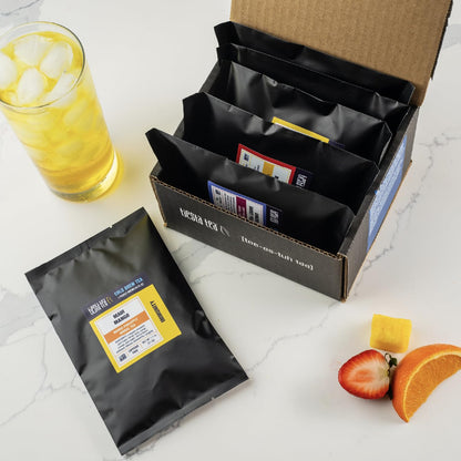 Tiesta Tea - 8 Herbal & Rooibos Sampler Dry Flight Set, Loose Leaf, No Caffeine, Makes Hot and Iced, Assorted Tea Sets with Herbal, Chai, Fruit Blends & More, 8 Resealable Sample Pouches