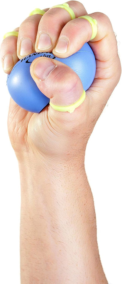 Handmaster Plus Physical Therapy Hand Exerciser - Forearm Exerciser with Stress Relief Ball - Hand Therapy Balls for Exercise, Training - Finger Exerciser & Strengthener - Firm Tension, Orange