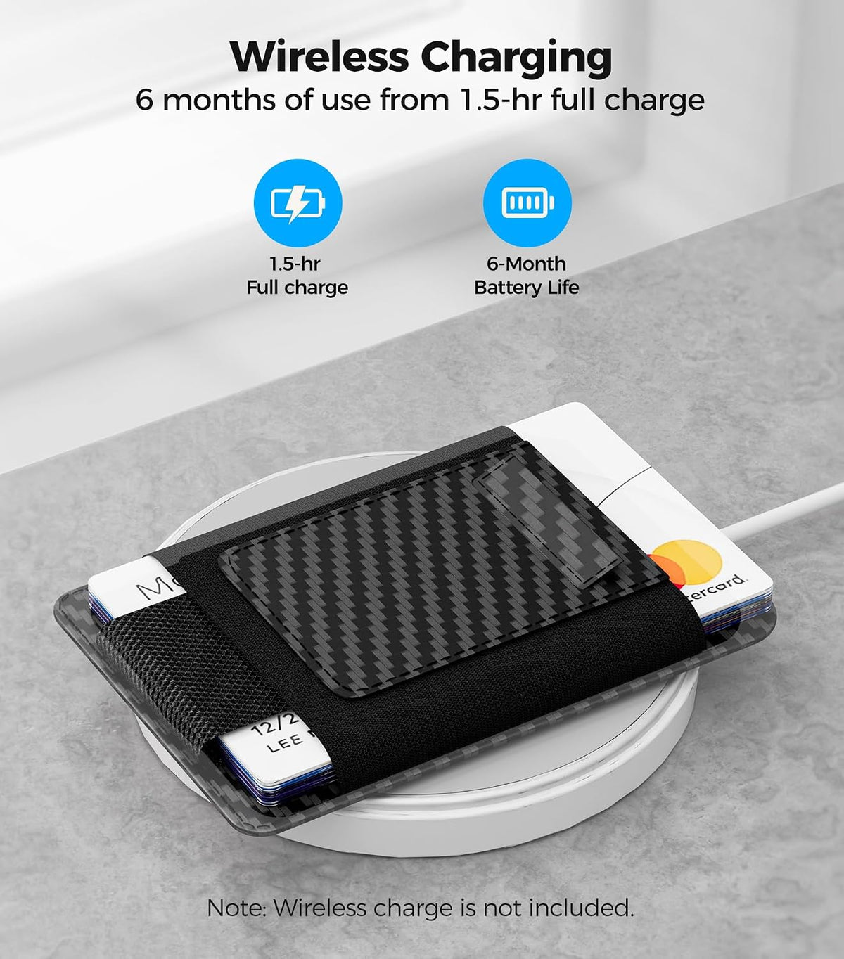for MagSafe Wallet Works with Apple Find My, 5-Card RFID Holder with Pop-Up Strap, Strong Magnetic Wallet for iPhone 17/16/15/14/13/12 Pro Max Air Plus, Wireless Charging, Black