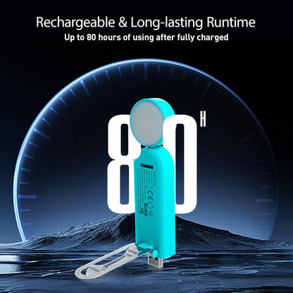 VAVOFO USB Rechargeable Book Light, Blue Light Blocking, Amber Clip-On Bookmark Shaped Reading Light, Eye Care 6 LEDs With 9 Lighting Modes for Bookworms (Grey)