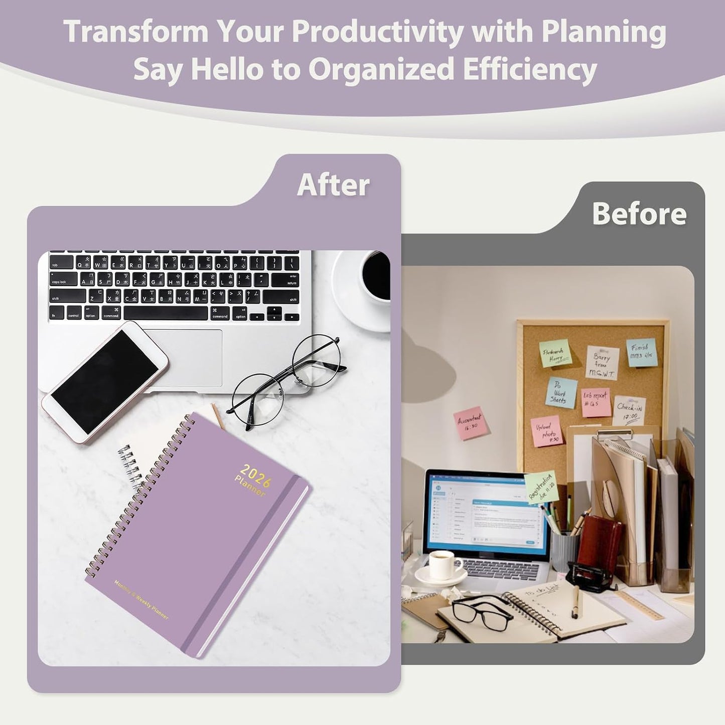 Planner 2026-2027, Weekly and Monthly Calendar Planner, JUL 2026 - JUN 2027 | Academic Year, Daily Agenda Book, A5(6.3'' x 8.5''), Sprial Bound, Inner Pocket, Office School Use
