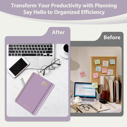 Planner 2026-2027, Weekly and Monthly Calendar Planner, JUL 2026 - JUN 2027 | Academic Year, Daily Agenda Book, A5(6.3'' x 8.5''), Sprial Bound, Inner Pocket, Office School Use