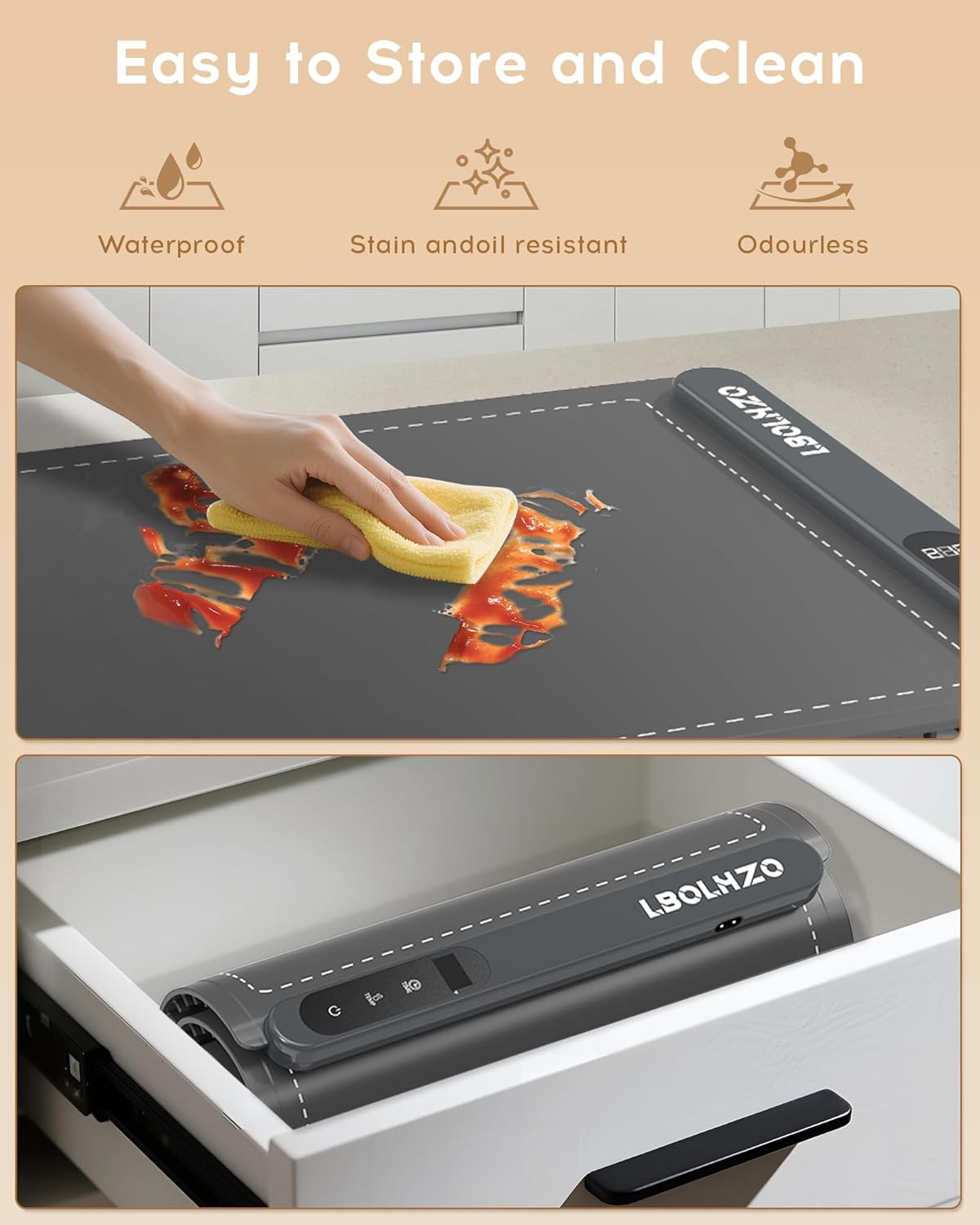 Warming Mat For Food Extra Large 36"x16" 580W Food Warming Mat With Heat Resistant Pad,Chafing Dishes for Buffet 6 Temp 6 Hour,Roll Up Food Warmers for Parties Buffet for Catering Gatherings