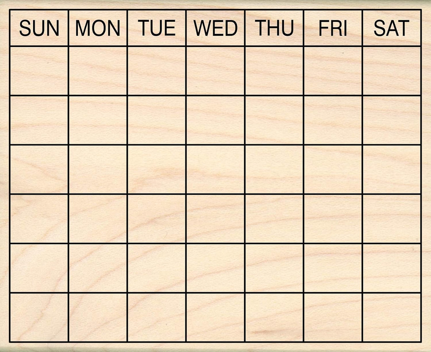 Stamps by Impression Journal, Habit Tracker, Calendar Rubber Stamp 2.25" x 2.75" 6 Row ST 1298