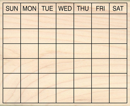Stamps by Impression Journal, Habit Tracker, Calendar Rubber Stamp 2.25" x 2.75" 6 Row ST 1298