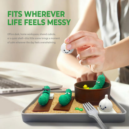 Dumpster Fire Zen Garden for Desk, Funny Coworkers Office Accessory Gifts