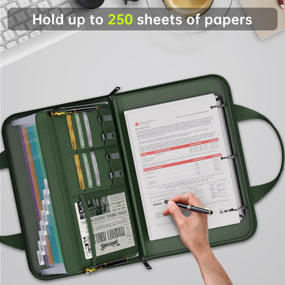 Tamfile Fireproof Accordion File Folder with Handle, Document Organizer