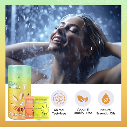Shower Steamers Aromatherapy 8 Pack - Shower Bombs with Natural Essential Oils, Gifts for Women Mom Wife Men, Birthday Gifts for Women,Self Care, Relaxation, Home Spa, Travel Essentials
