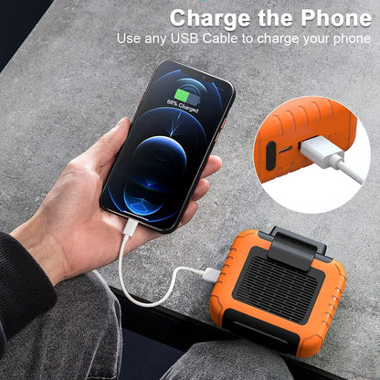 Portable Waist Under Shirt Fan, 23H Working Time, 6200 RPM Strong Airflow