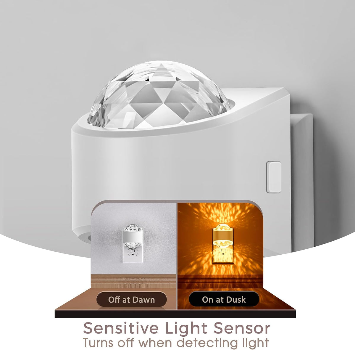 Briignite Night Light,Night Lights Plug into Wall,LED Projector Night Light