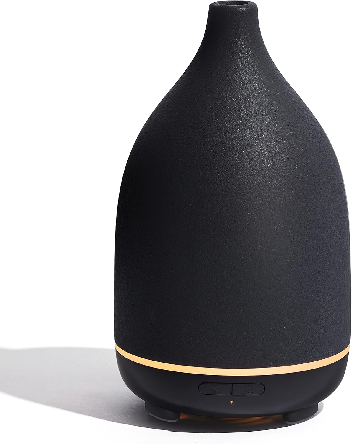 InnoGear Oil Diffuser, 300ML Ceramic Diffuser for Essential Oils Handcrafted Aromatherapy Diffuser Ultrasonic Cool Mist Humidifier with 4 Timers Waterless Auto Off for Room Office, White