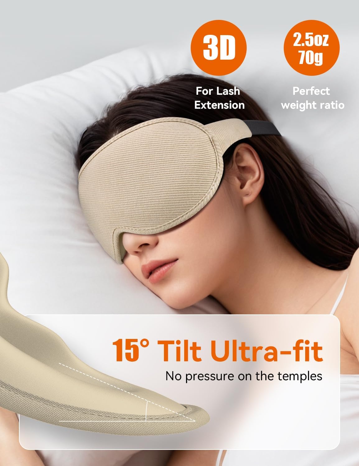 Sleep Mask, EVA BELLE Heated Eye Mask, Electric Sleeping Eye Mask, Warm Eye Compress Mask for Stye Relief, Adjustable Temperature & Timer, Electric Eye Heating Pad for Men Women-Graphene Heating