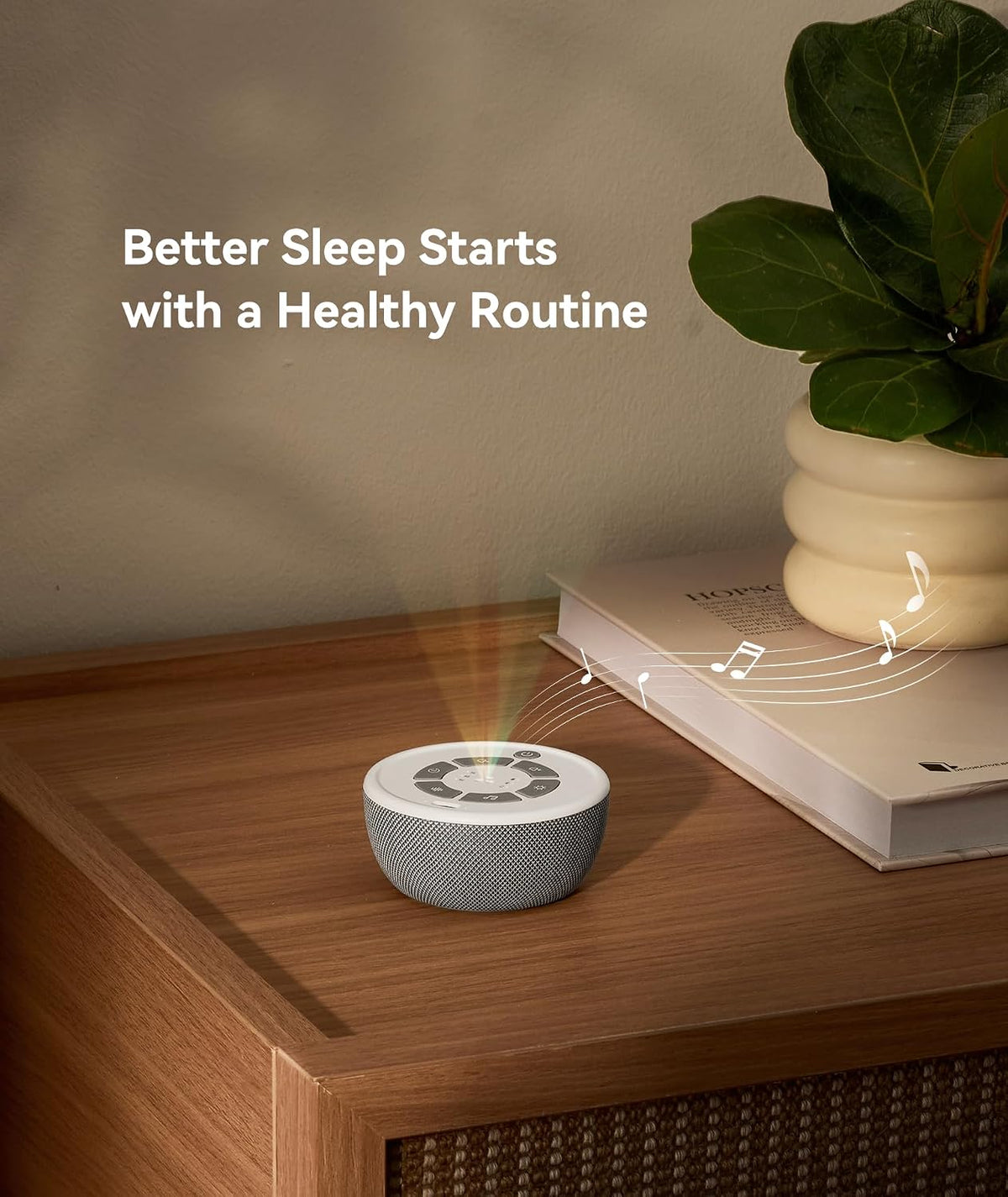 Dreamegg Portable White Noise Sound Machine, 4-7-8 Guided Visual Meditation Breathing Light, 9 Soothing Sounds, Rechargeable Sound Machine for Sleep, Anxiety Relief, Travel, Gifts, Adults