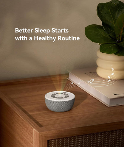 Dreamegg Portable White Noise Sound Machine, 4-7-8 Guided Visual Meditation Breathing Light, 9 Soothing Sounds, Rechargeable Sound Machine for Sleep, Anxiety Relief, Travel, Gifts, Adults