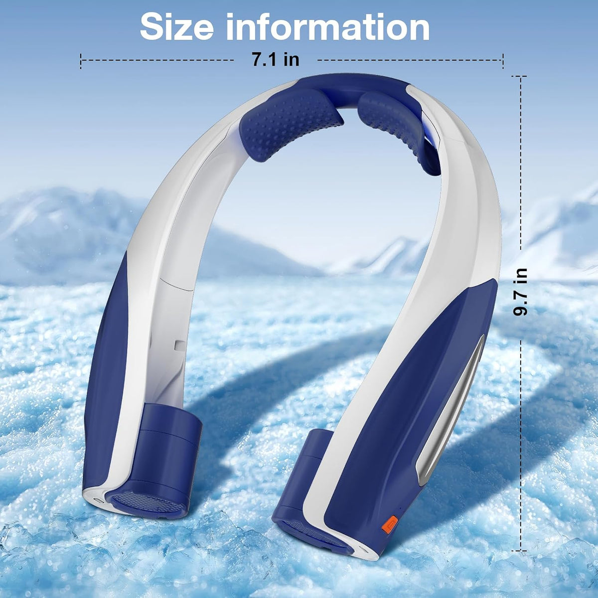 Hionly AI Neck Fan, 6 Speeds Adjustable Portable Personal Fan Rechargeable, Faster Cooling Wearable Fan, Ultra Quiet for Home, Office, Travel, Outdoor