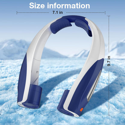 Hionly AI Neck Fan, 6 Speeds Adjustable Portable Personal Fan Rechargeable, Faster Cooling Wearable Fan, Ultra Quiet for Home, Office, Travel, Outdoor