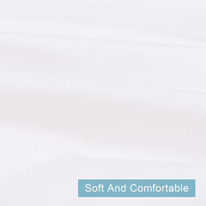 NTBAY 4 Pack Zippered Waterproof Standard Pillow Protectors, Super Soft Quiet Zip Pillow Protectors, 20x26 Inches Jersey Pure White Waterproof Pillow Cases Covers