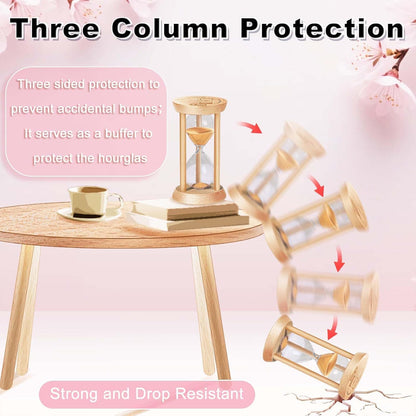 2 Minute Wooden Sand Timer,2 Min Hourglass, Small Sand Watch, Reloj De Arena, Hour Glass Sandglass for Home, Office, Decorative, Game, Classroom