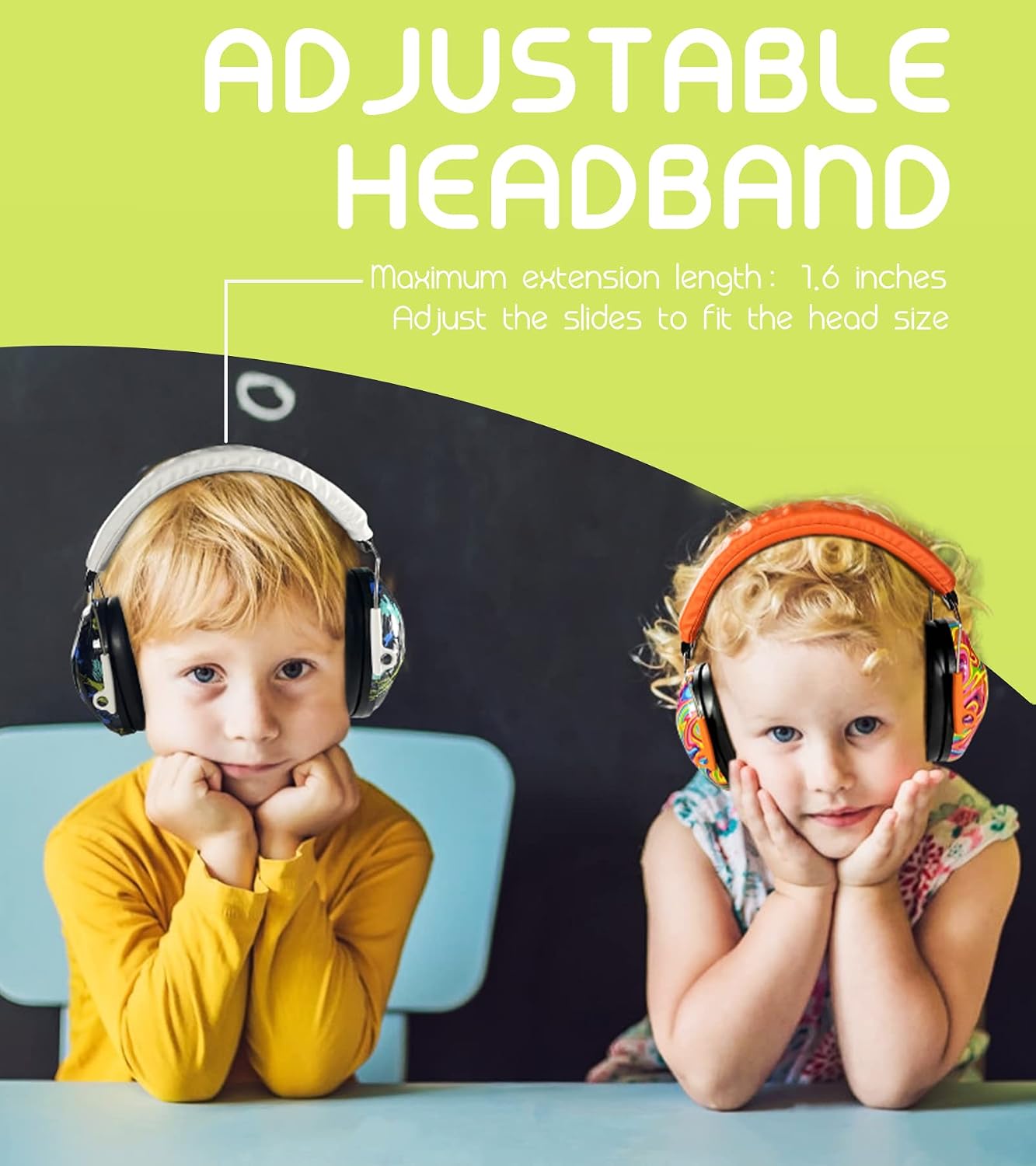 PROHEAR 032 Kids Ear Protection – Ear Muffs for Noise Reduction, 25NRR Noise Cancelling Headphones for Kids,Toddlers, Autism, Sensory Use, Hearing Protection – Orange