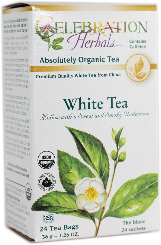 Celebration Herbals Organic Herbal White Tea - 24 Herbal Tea Bags