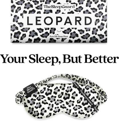 TheSleepGuard Pure Silk Sleep Mask [100% 6A Mulberry Silk, 22 Momme] Light Blocking Travel Essentials. Eye Masks for Sleeping. Black Oeko-Tex Blindfold. Eye Covers for Men & Women
