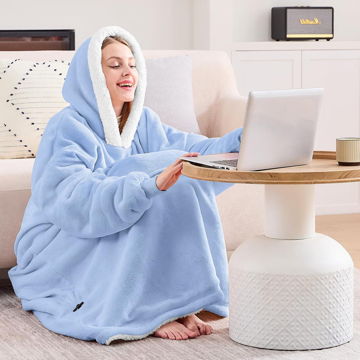 yescool Wearable Blanket Hoodie as Christmas Birthday Gifts for Women Mom - Colors A