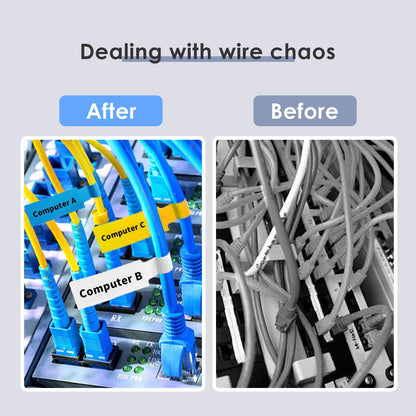 8 Sheet Cable Labels for Management
