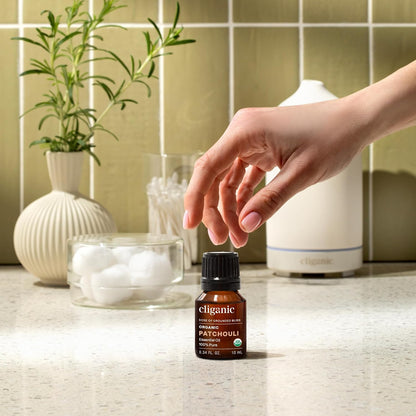 Cliganic Organic Lavender Essential Oil - 100% Pure Natural Undiluted, for Aromatherapy Diffuser | Non-GMO Verified - Colors B