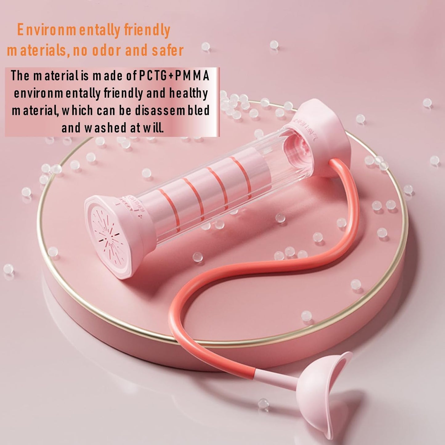 Digital Breathing Dumbbells Raining Device with Adjustable air holes(Pink)
