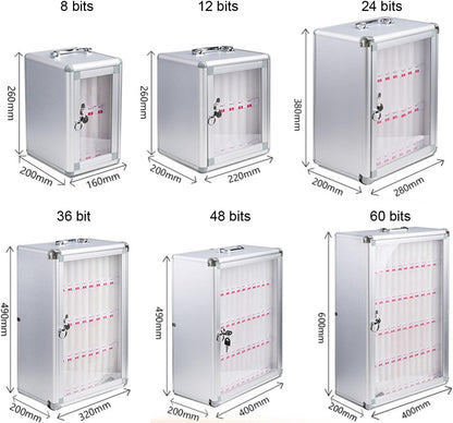 Wall-Mounted Mobile Phone Charging Station & Storage Cabinet with 12 Slots - nize & Charge Multiple Devices - Ideal for Offices Schools and Homes,