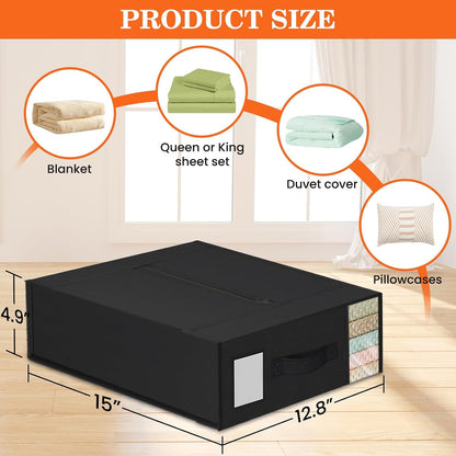 WOWBOX Bed Sheet Organizers and Storage,Closet Organizer Under Bed Storage