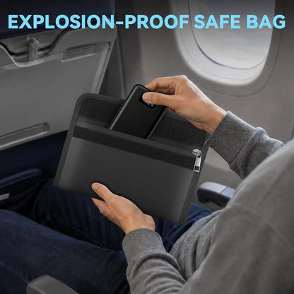 Fireproof Document Bag, Money Pouch with Travel Case,10" x 13"